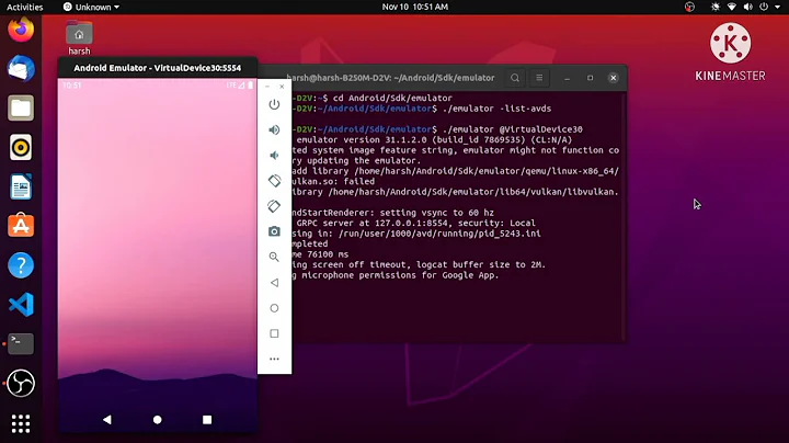 [SOLVED] Android Emulator Isn't working In Ubuntu (Qt creator, Android Studio) 100% working.