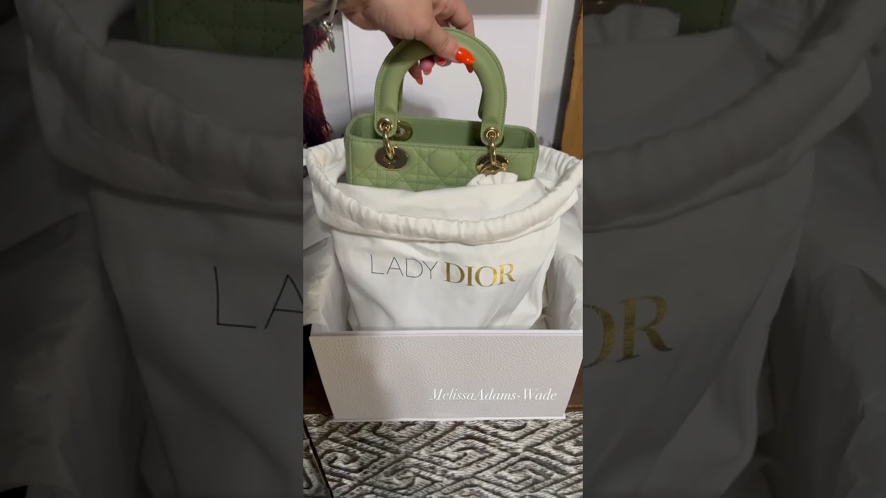 Unboxing my dream bag | Lady Dior in Ethereal Green