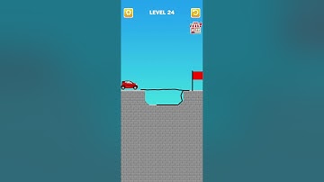 Draw Bridge puzzle level 24 #game #gameplay #gaming #games #shortvideo #short #shorts #drawing #draw