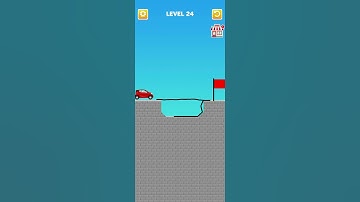 Draw Bridge puzzle level 24 #game #gameplay #gaming #games #shortvideo #short #shorts #drawing #draw