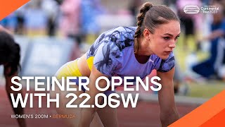 Steiner storms to 200m victory | Continental Tour Gold 2023