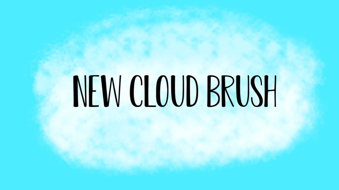 Cloud Fluff Procreate Brush for iPad Digital Lettering 
