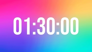 90 MINUTE TIMER - WITH HAPPY MUSIC IN THE END FOR ALARM