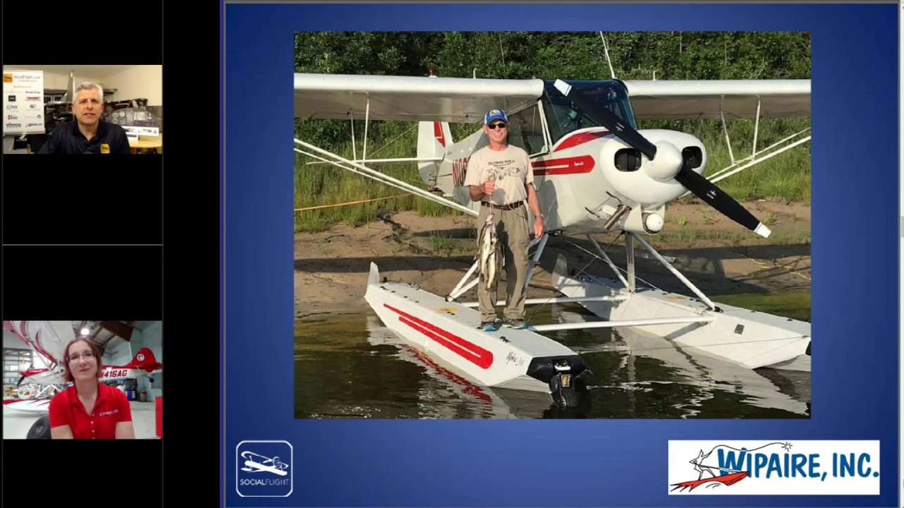 SocialFlight Live! 6-2-20 - FLOAT PLANE FLYING with WIPAIRE!