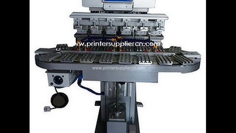 Carousel Six Color Pad Printing Machine for Nail, Nail Tempo Printer Machine with Conveyor
