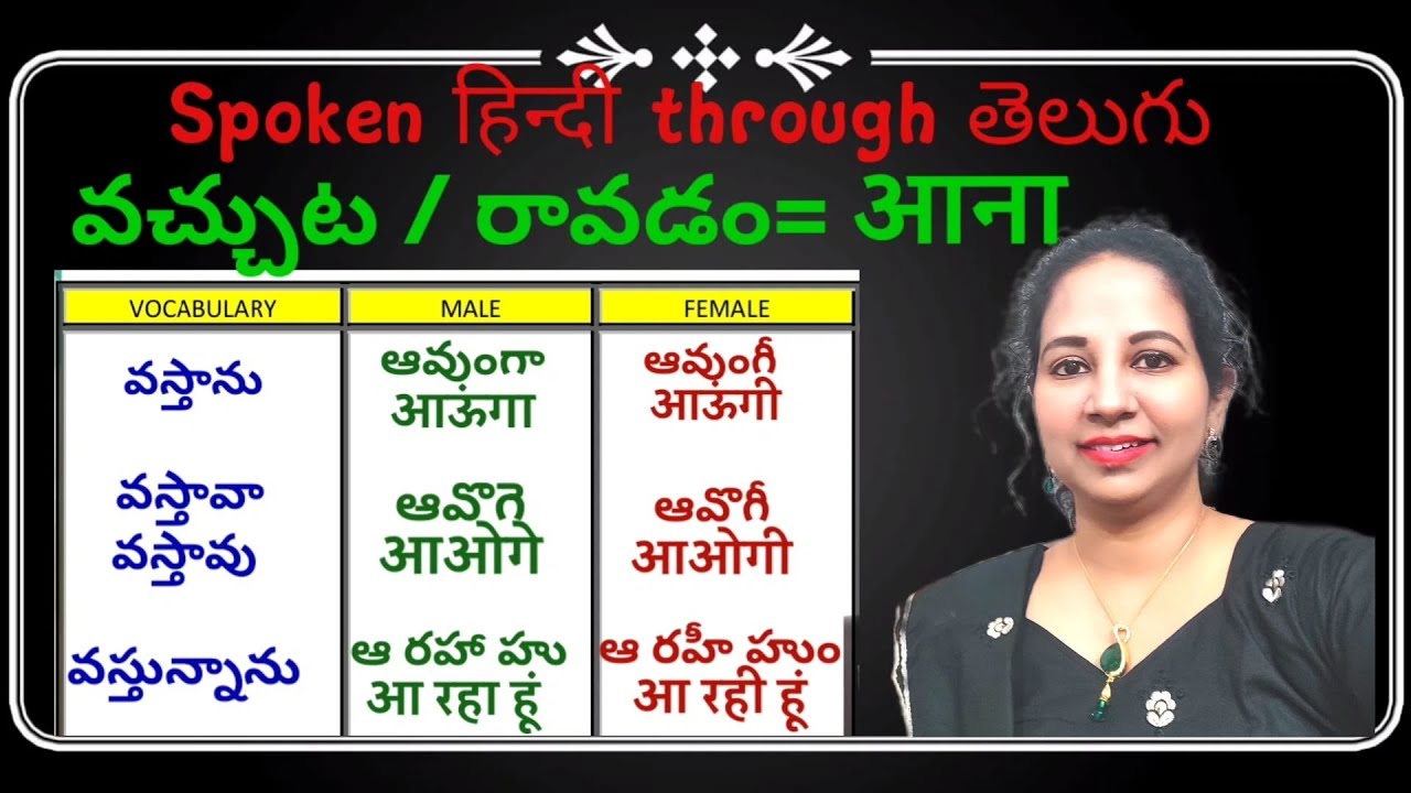 5.వచ్చుట ,రావడం= आना | ఈ క్రియా పదం తో Vocabulary + Sentences | @Fit_To_Speak