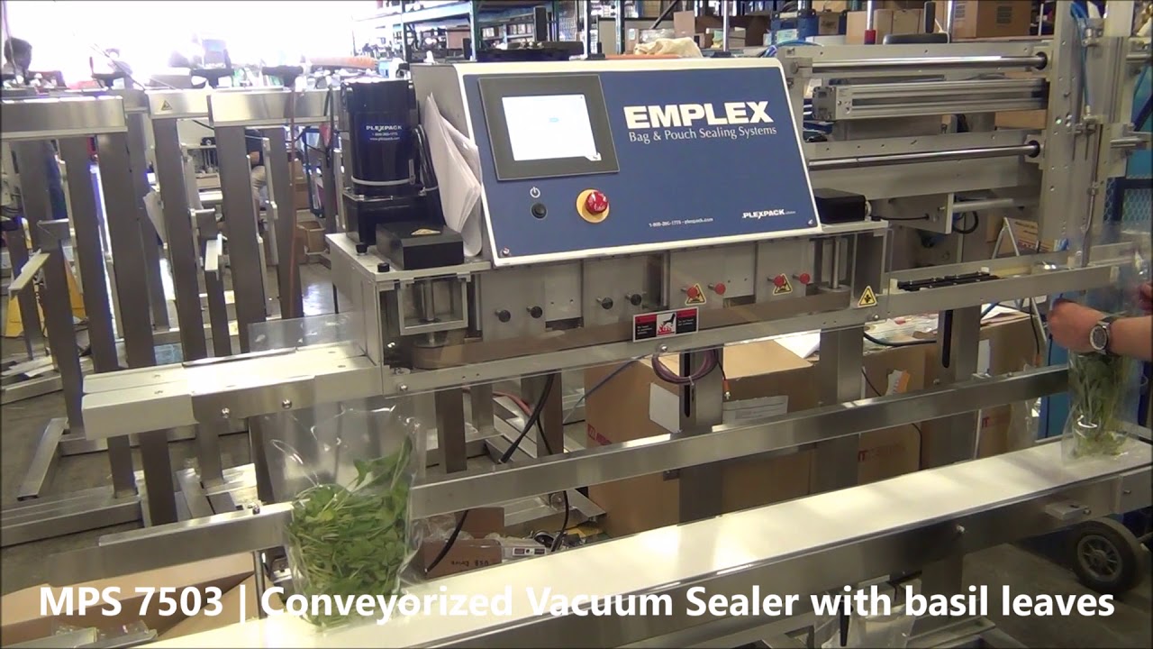EMPLEX MPS 7503 Vacuum Sealer with Nitrogen Gas Flush and Conveyor