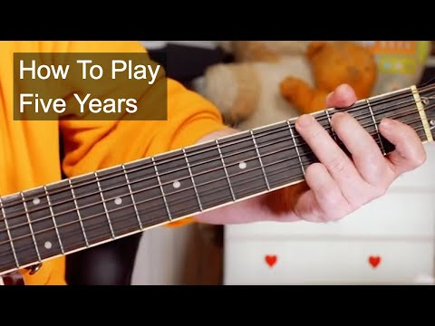 Five Years Daivid Bowie Easy Guitar Bass Lesson