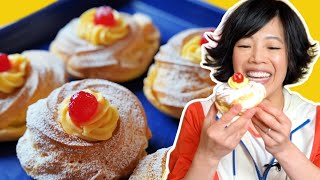 Homemade Cream Puffs  St. Joseph's Day - Zeppole di San Giuseppe