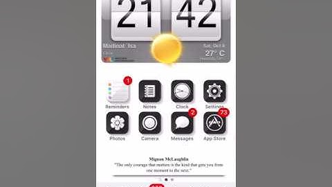 HTC animated weather iWidget for Iphone
