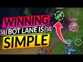 1 tip to instantly win bot lane  this strat gets you easy diamond  lol guide