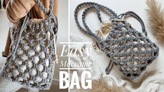 Easy Macrame Bag/How To Make Macrame Bag/Torba ze sznurka/Jak zrobić Torbę Ze Sznurka