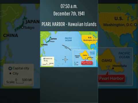 Video 7 dicembre 1941: l'attacco giapponese alla base statunitense di Pearl Harbor