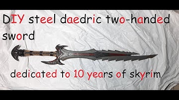DIY steel Daedric Greatsword REAL LIFE from Skyrim