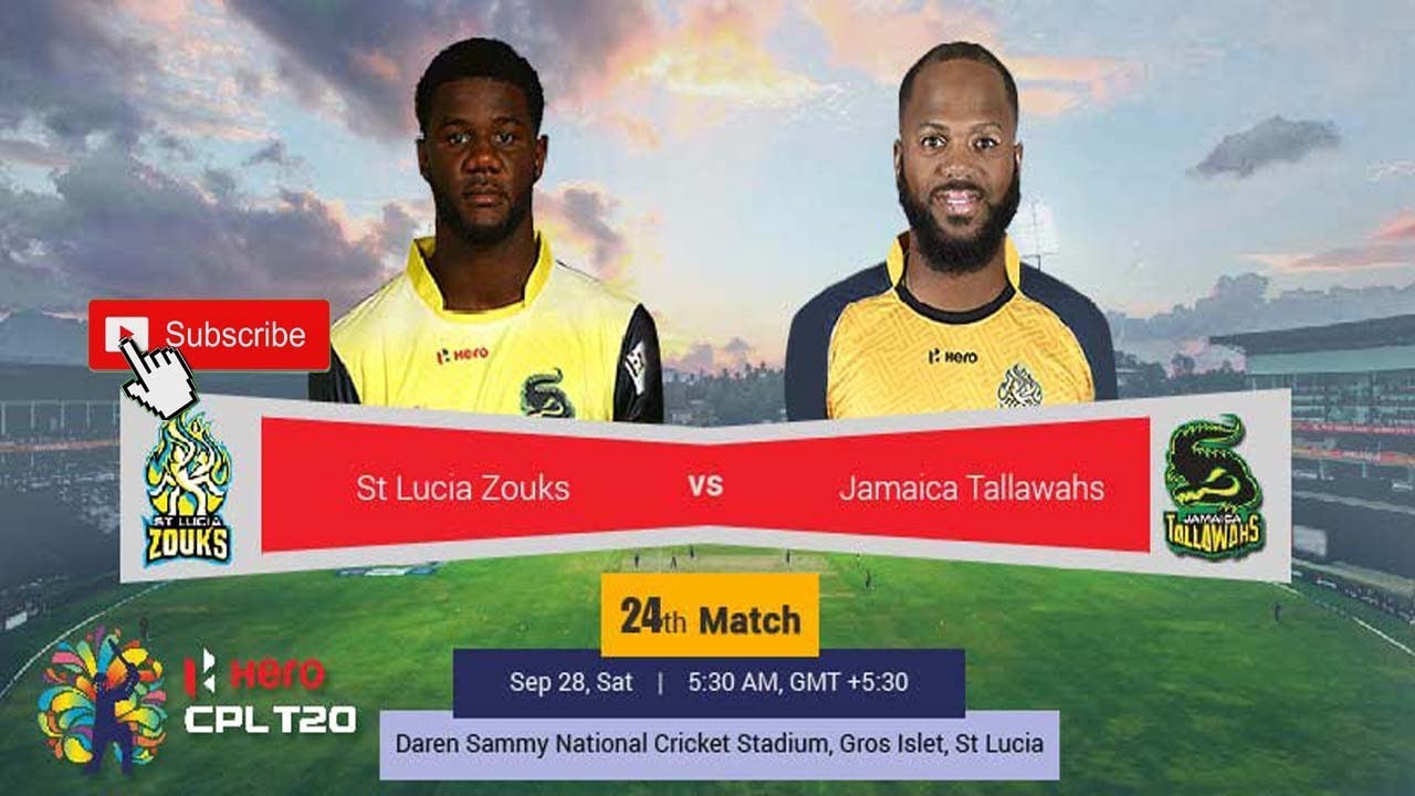 ST Lucia Zouks VS Jamaica Tallawahs Highlights(CPL 2019 Match 24th) By Sports Journey