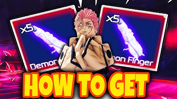 HOW TO GET DEMON (SUKUNA) FINGERS In JUJUTSU INFINITE! Roblox