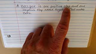 Adding integers with zero pairs