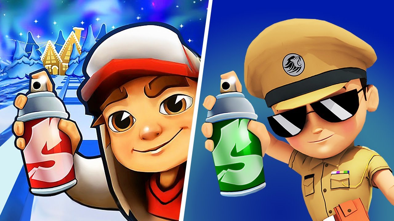 Subway Surfers VS Little Singham Run, Subway Surfers Cartoon Game, Gameplay Adventure Subway Run