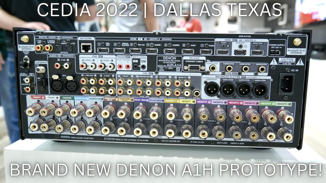 CEDIA 2022 DENON A1H NEW FLAGSHIP RECEIVER!! YouTube