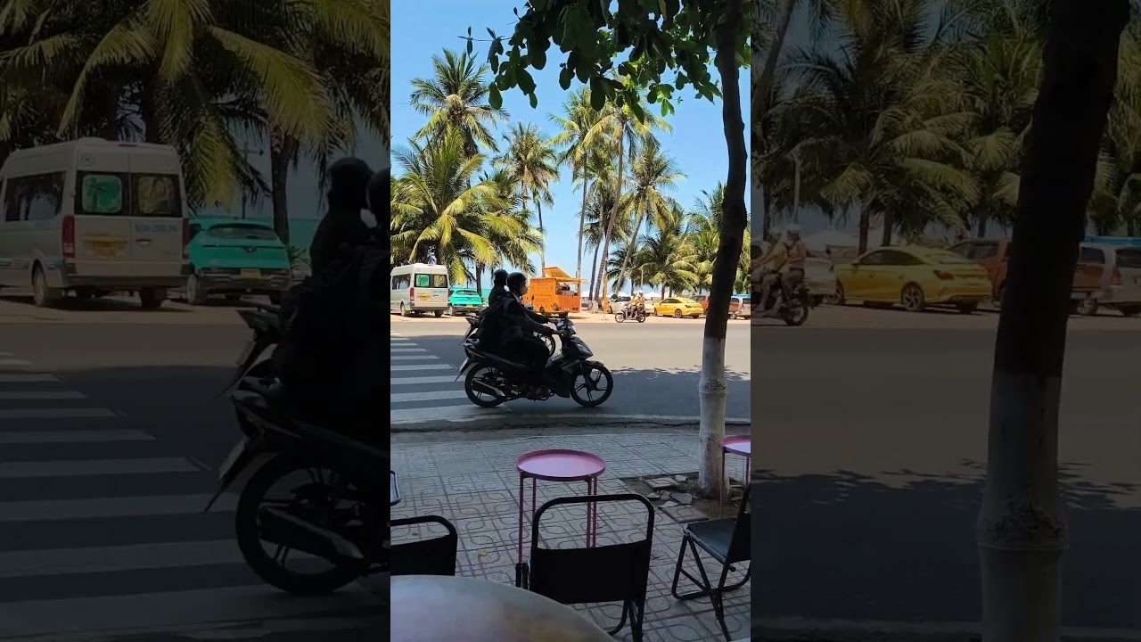 Пью кофе в уютном кафе в Нячанге, Вьетнам тревел