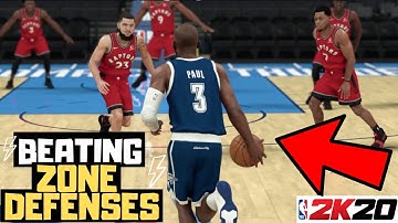 NBA 2k20 TUTORIAL: How to Beat Zone Defenses For BEGINNERS (2-3 and 3-2 zone)