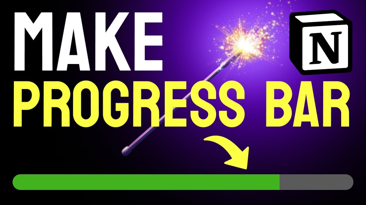How to Make a PROGRESS BAR in Notion (Step by Step) - YouTube