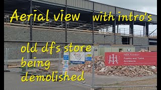 Building in process of being demolished.