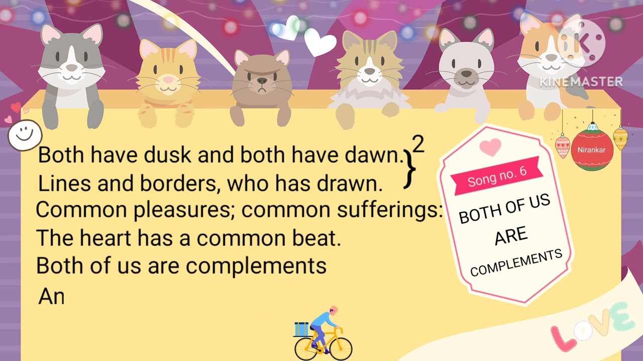 6. Both of us are compliments | English medium satsang song| The jurisdiction of my love