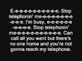 Telephone by Lady Gaga Featuring Beyonce *Lyrics.*