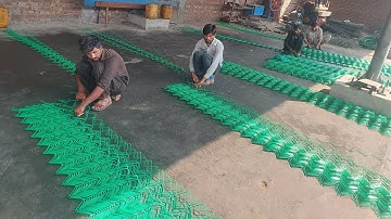 Chain link fence #fence #making #chainlink #shorts #shortfeed