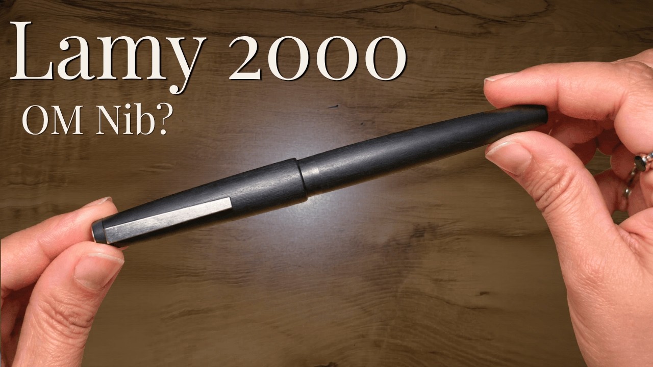Lamy 2000 Oblique Medium Nib | Rare OM Writing Sample & First