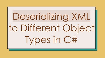 Deserializing XML to Different Object Types in C#