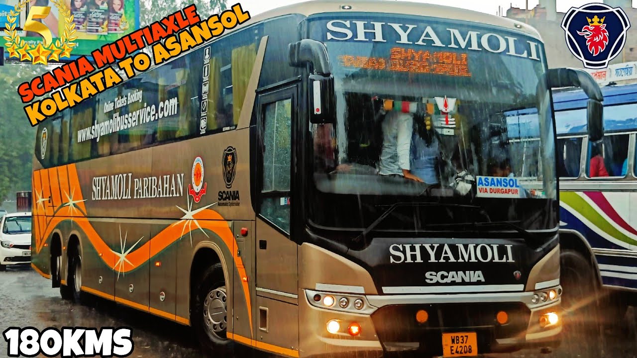 Kolkata To Asansol By SCANIA Multiaxle Bus || Shyamoli Paribahan || কলকাতা থেকে আসানসোল ভলভো বাস 🔥💯