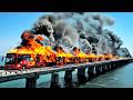 13 Minutes Ago! 500 Russian Buses Carrying 2,500 North Korean Troops Destroyed by the US