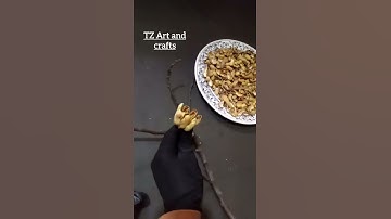 Diy Flowers Using Peanut Shells/Awesome Home Decor idea From Peanut Shells...