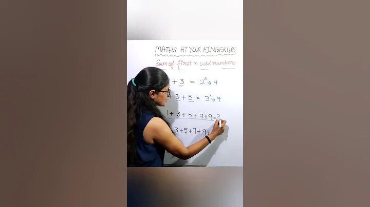 Trick to sum of first n odd numbers #shorts #maths #math #mathsatyourfingertips #mathtricks