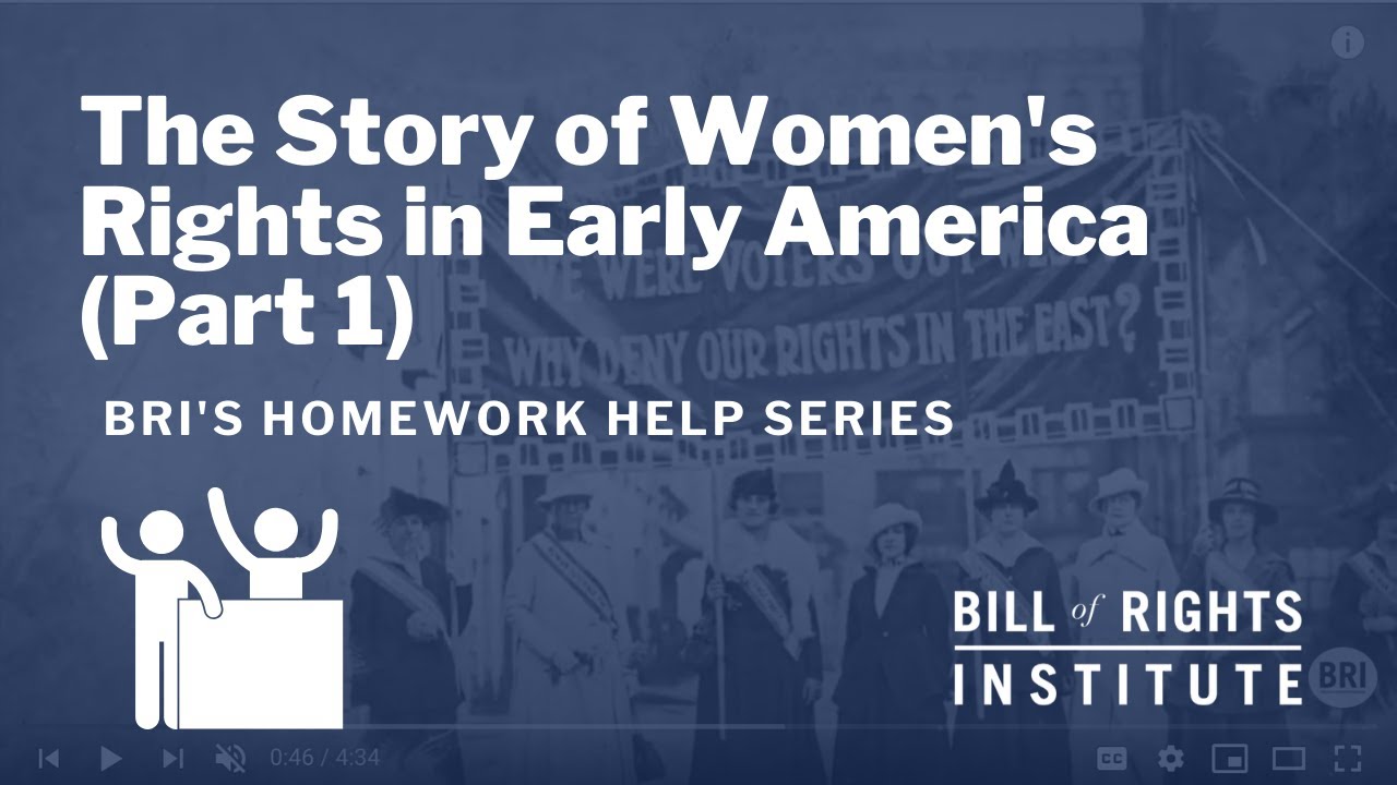 History help. Women rights history.