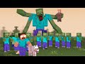 Herobrine VS Giant zombie Army - Minecraft animation #animation #minecraft