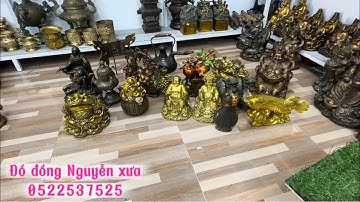 Ngày 25/11 Tượng thần tiền _ Âm vịt to khủng _ giỏ đào _  #đồcổ #đồđồng#đồđồngNguyễnXưa