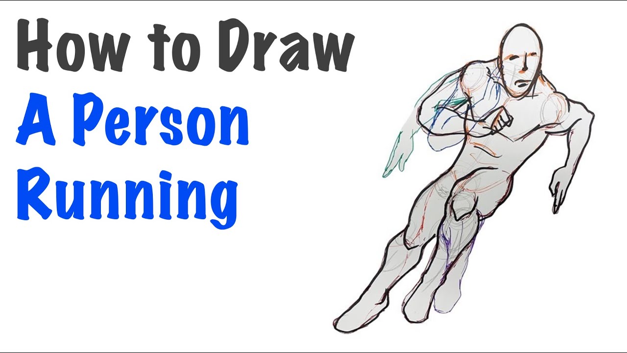 Drawing a Person Running | easy tutorial with instruction - YouTube
