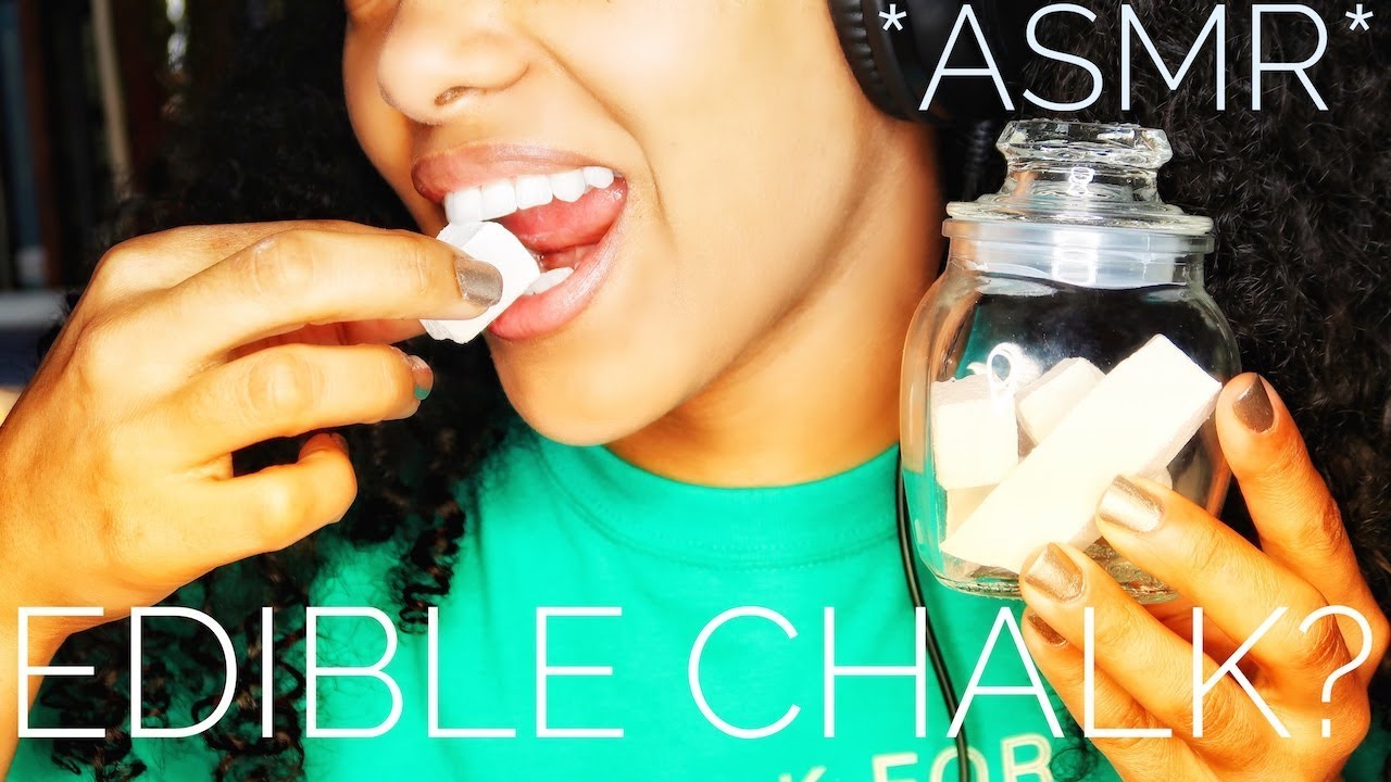 ASMR Edible Chalk EXTREME CRUNCH No Talking [TINGLES] YouTube