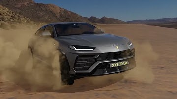 Lamborghini URUS in Desert (Test Low resolution render) #blender #blenderanimation #blender.org