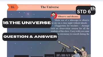 6th Std - Science - Chapter 16 The universe questions answers exercise - Maharashtra board - Class 6