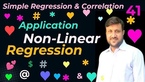 Non Linear Regression | Non Linear Curve fitting | application of non linear Regression.