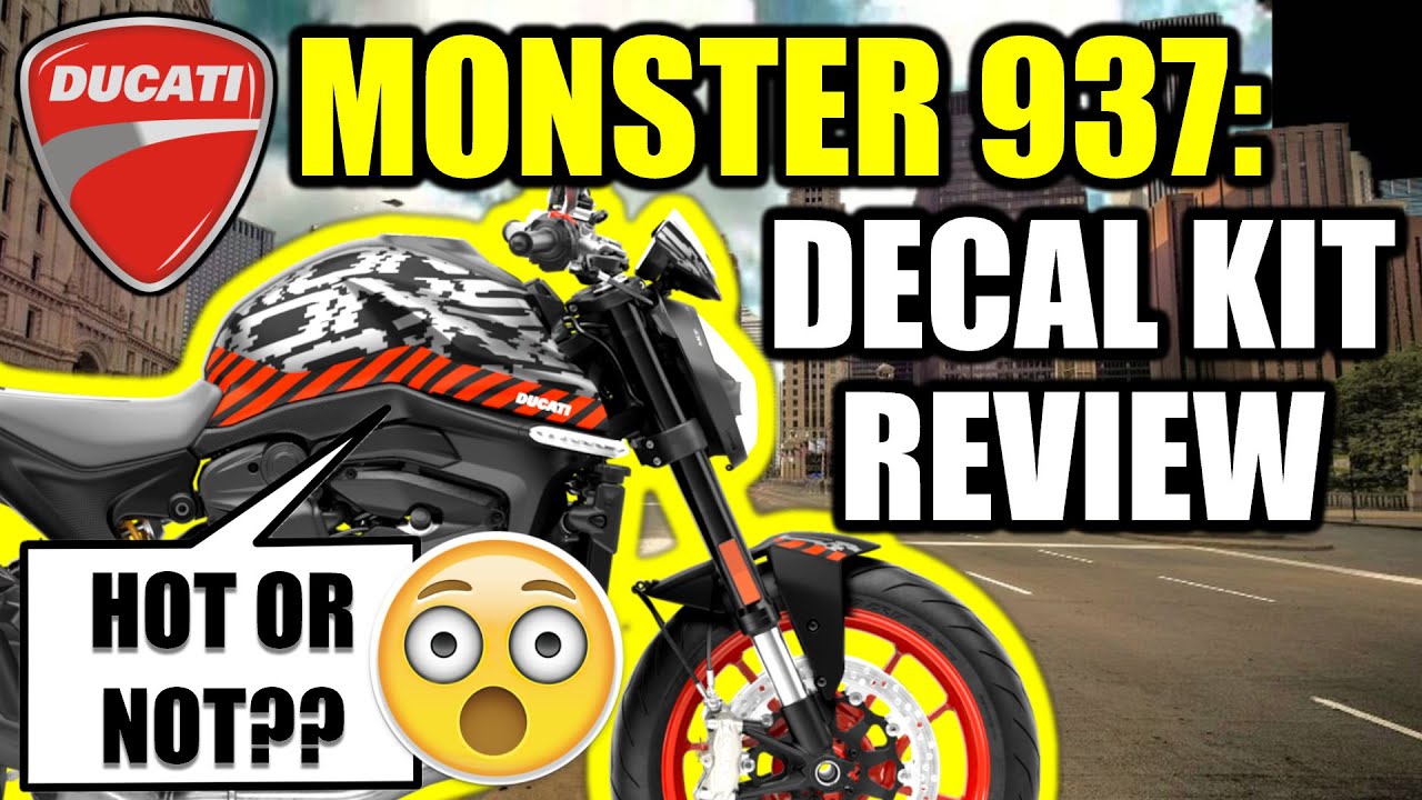 Ducati Monster 937 💥Logo Decal Kit Review💥 and Cover Kit Options 