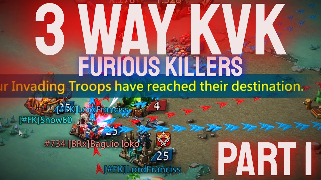 Lords Mobile| 3 WAY KVK - PARTY BEGINS!!