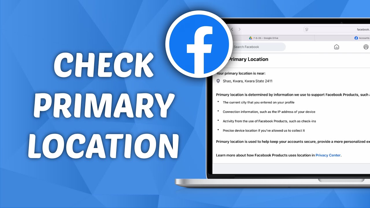 How to Check Primary Location on Facebook PC - YouTube
