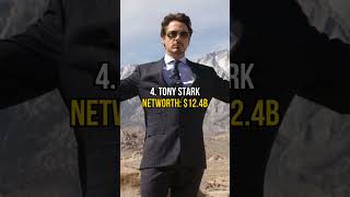 Richest Fictional Characters #shorts #youtubeshorts #short #richest #character #tonystark #rich