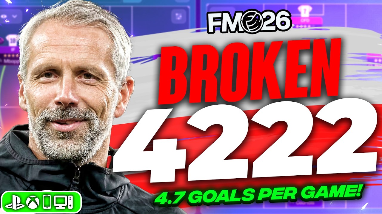 This BROKEN 4-2-2-2 FM26 Tactic Has A 98% Win Rate! (4.7 GPG) | FM26 Best Tactics