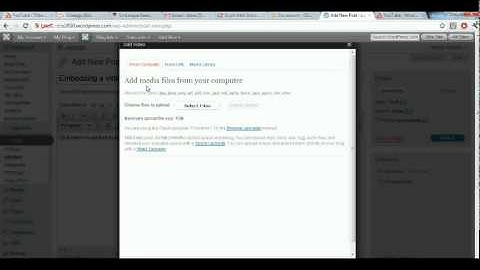 WordPress - Embedding a Video